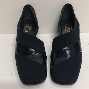 Maripe Made in Italy Navy Matte Mid Heel Pump